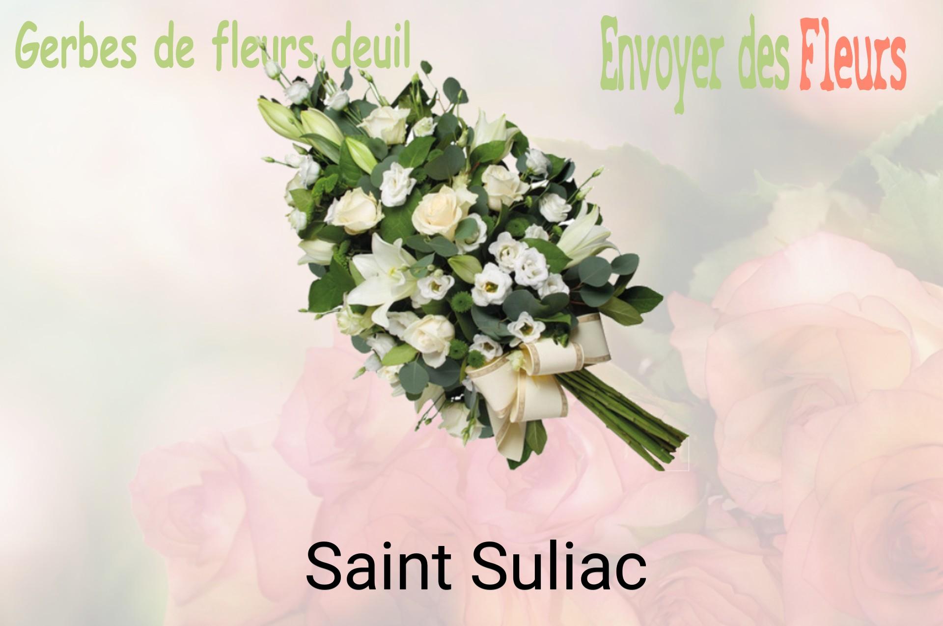 Gerbe de fleurs de deuil livrée à Saint-Suliac